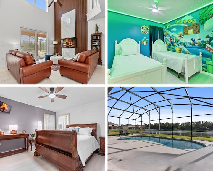 Comfortable 6-bedroom Getaway Near Top Attractions - Kissimmee, FL