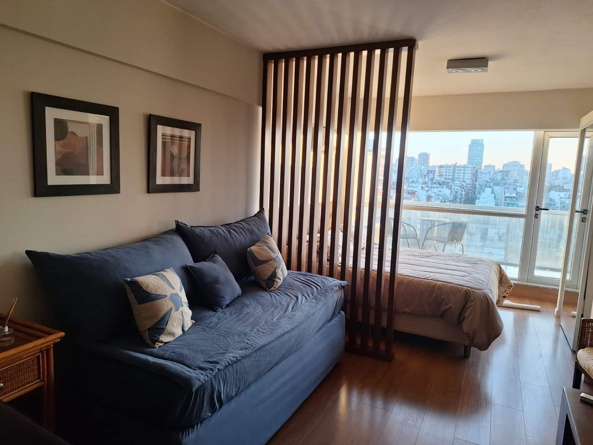 Monoambiente con piscina y gimnasio en Recoleta