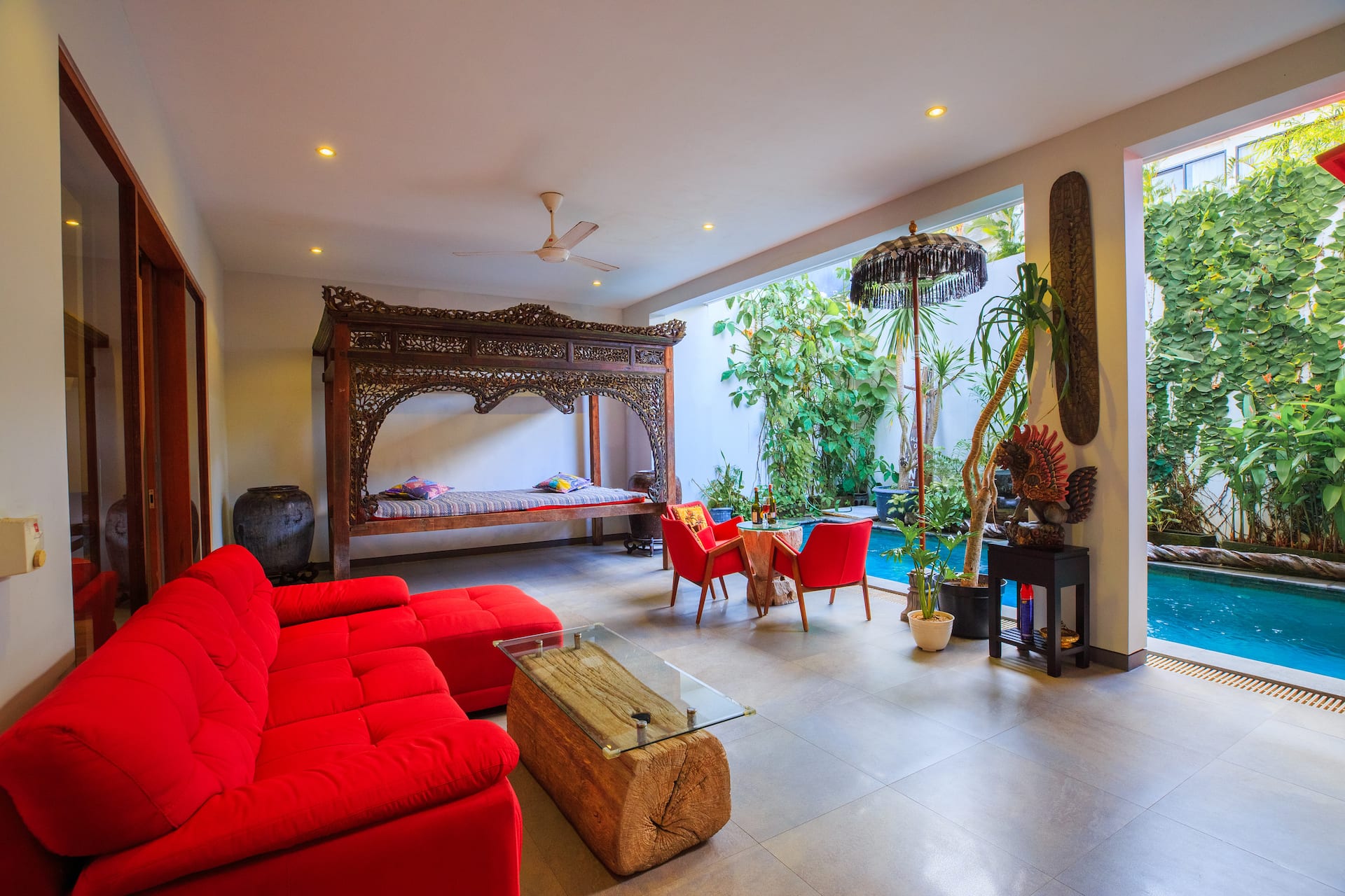Chic Ethnic Heart 3 Bedroom Private Villa in Canggu 3