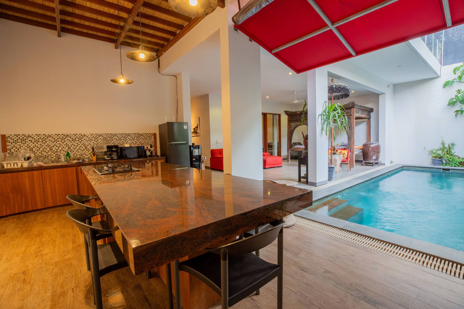 Chic Ethnic Heart 3 Bedroom Private Villa in Canggu 3