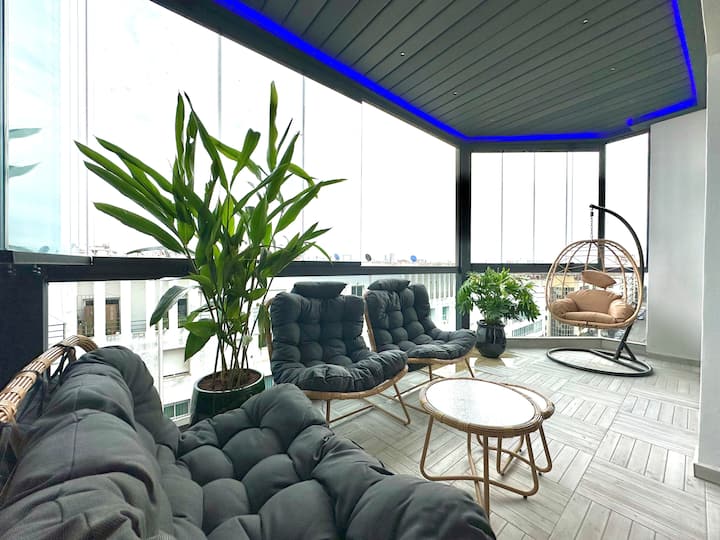 C15 Top Floor Ocean-side With Private Terrace - Casablanca