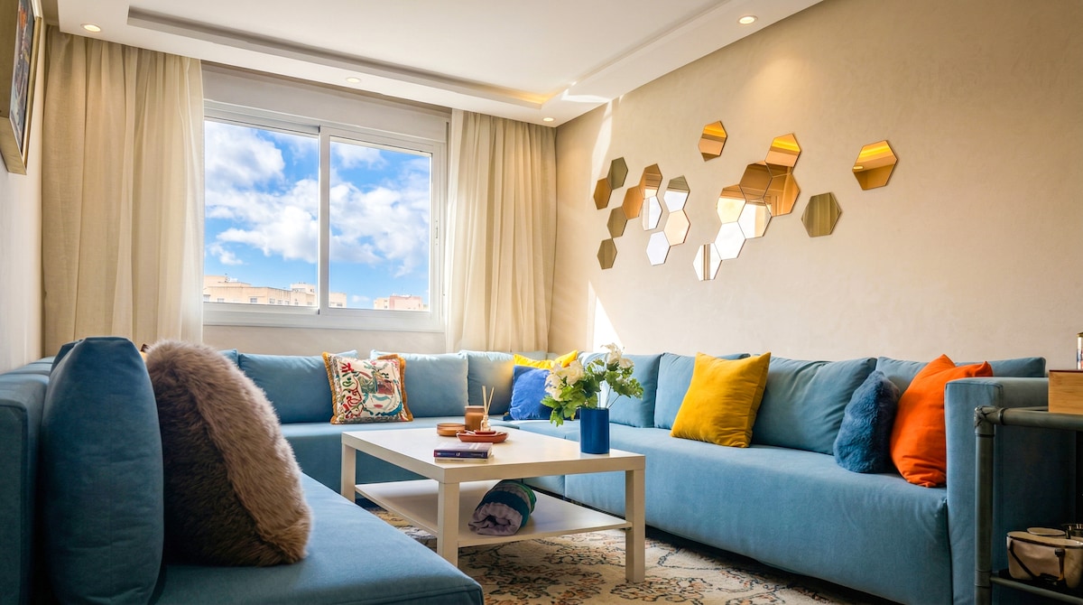 Appartement · Tanger · 2 chambres · 3 lits · 1 salle de bain