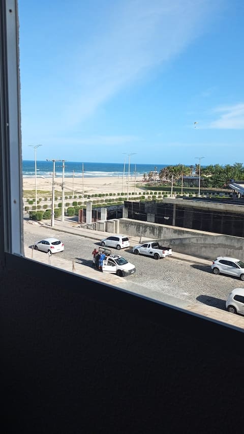 Popular Airbnb listing: Apartment with ocean view and right on the sand, Praia do Futuro! in Fortaleza