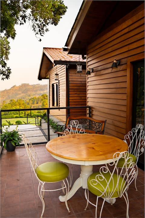 Cabin on a Coffee Farm | Garden and Mountain View
