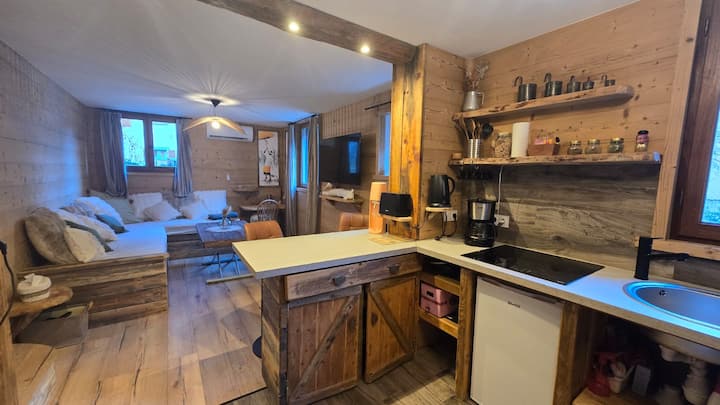 2 Pièces, Ambiance Chalet à Isola Village. - Isola