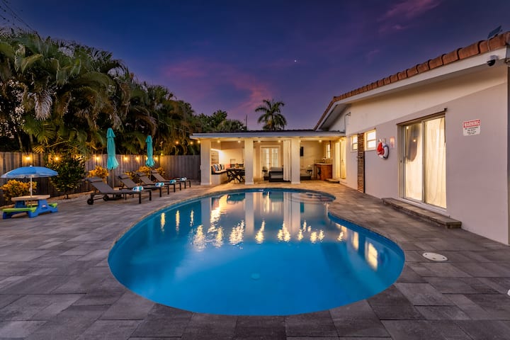 New*hidden Gem | Private Pool | 8 Minutes To Beach - Broward County, FL