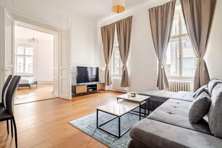 Spacious Apt By Wenceslas Square & National Museum - Prague