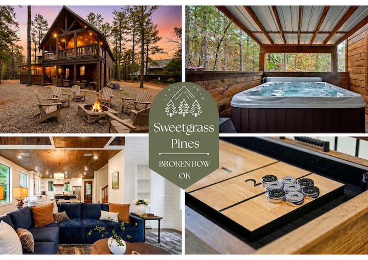 Luxury Ridge Cabin | Hot Tub  Fire Pit  Views - Hochatown, OK