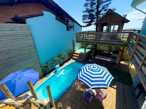 Family Home Heated Pool SPA Treehouse Beto