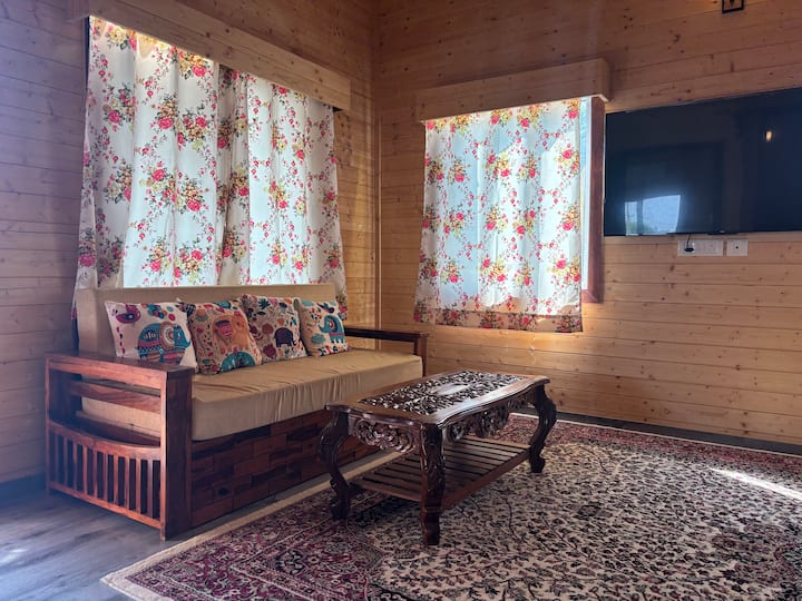 Beautiful One-bedroom Wooden House Made Of Pine - Odisha