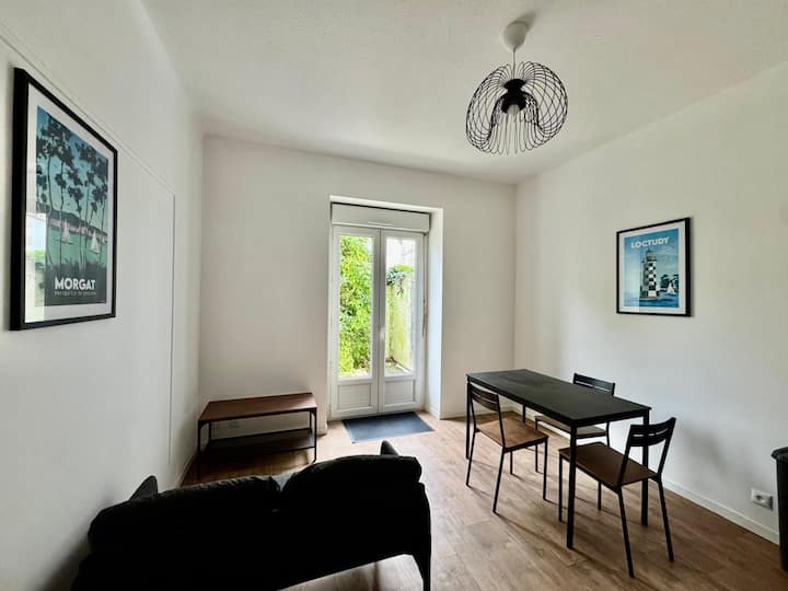 Appartement En Rdc, 1 Chambre, Vue Sur Le Jardin - Quimper