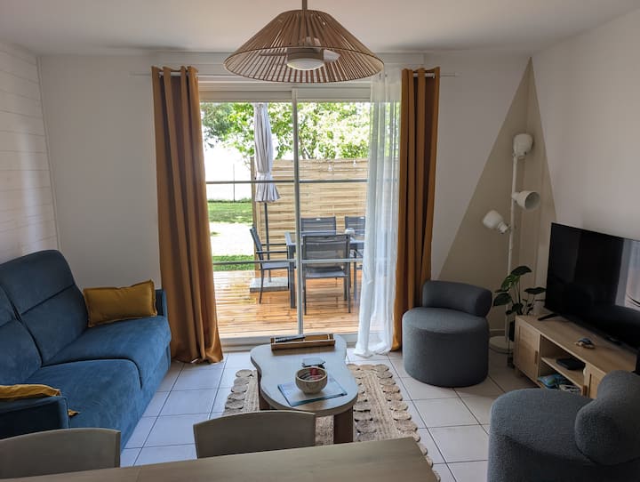 Le Val Marin | T3 Lumineux Avec Terrasse & Parking - Rivedoux-Plage