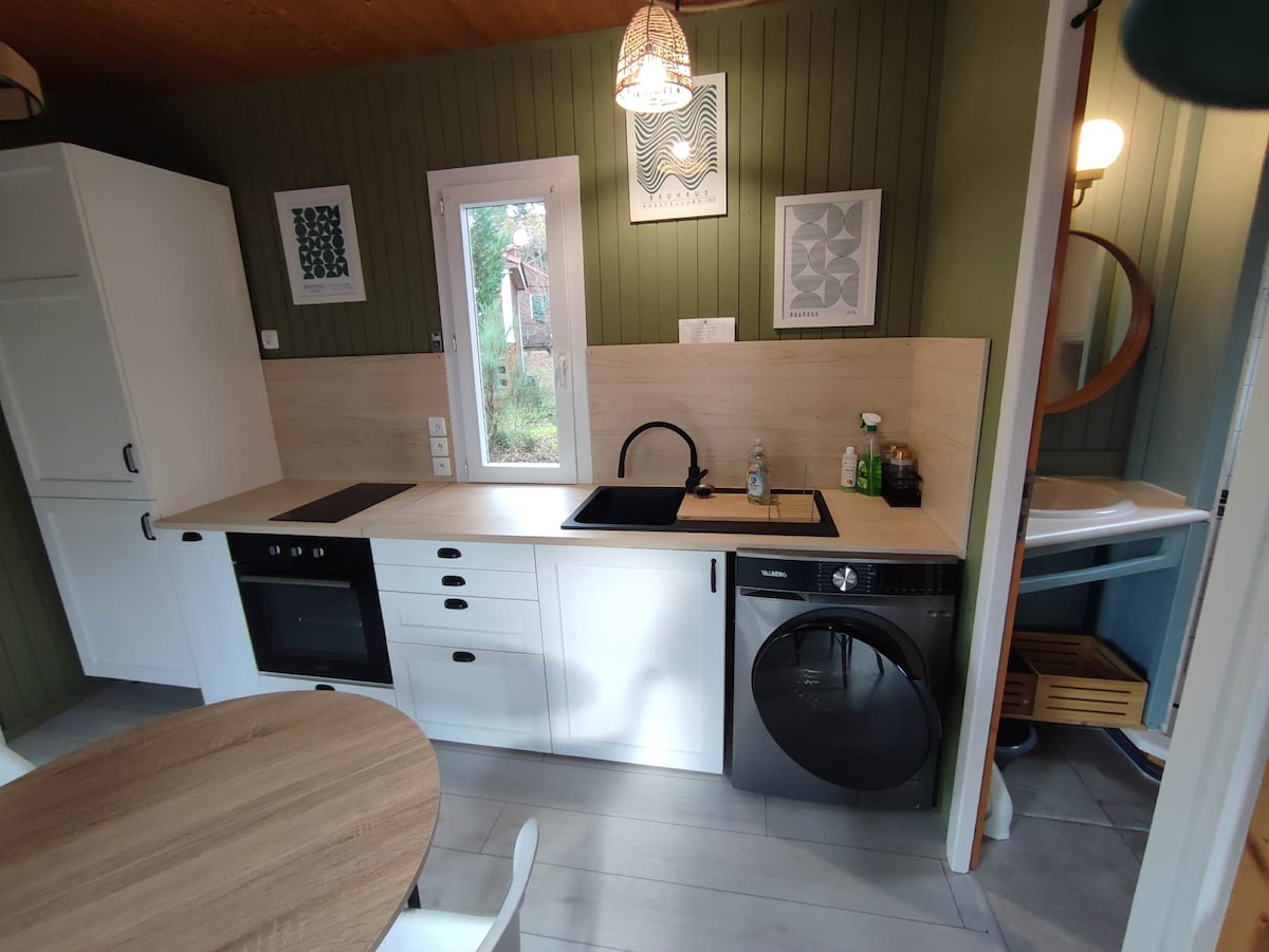 Chalet en bois cosy - Cabañas en renta en Saint-Rémy-sur-Durolle ...