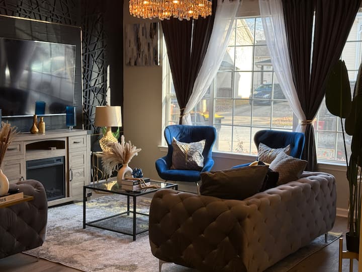 3br Mins To Atlanta Motor Speedway + King + Patio - Hampton, GA