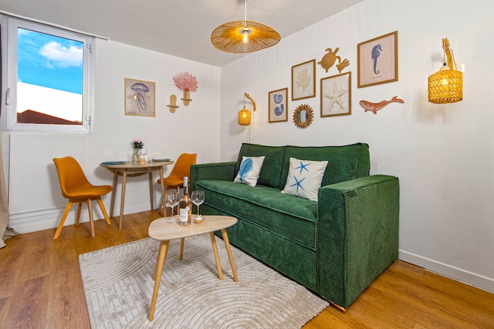 Chic Studio Près De La Plage - Climatisé - Roquebrune-Cap-Martin
