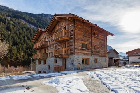 Successful Airbnb property: Wooden studio apartment, cozy mountain retreat in Valdisotto