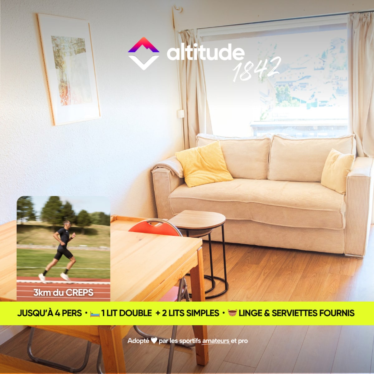 Annonce Airbnb populaire: Altitude 1842 – Studio at the foot of the trails à Bolquère