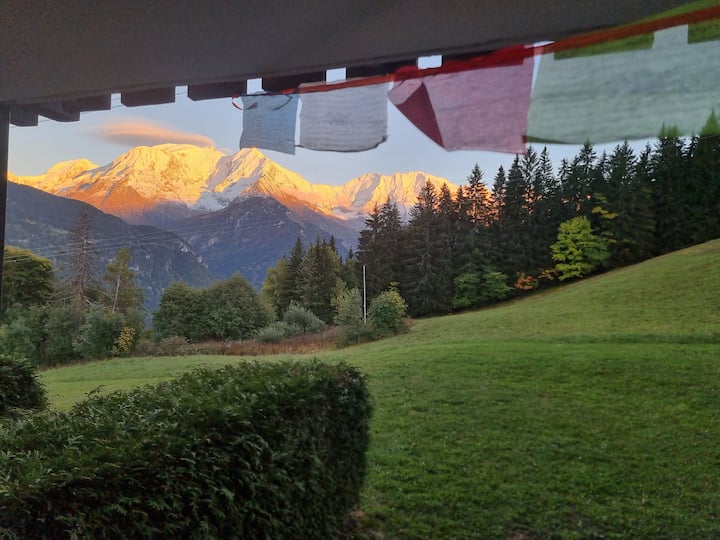 Appartement Chaleureux Face Au Mont Blanc. - Saint-Gervais-les-Bains