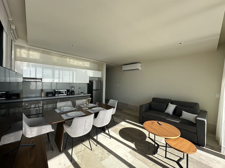 Departamento Beachfront Con La Mejor Vista - Puerto Morelos