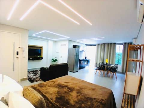 Airbnb em destaque: Luxury Studio 2 - modern air-conditioned in Americana em Americana