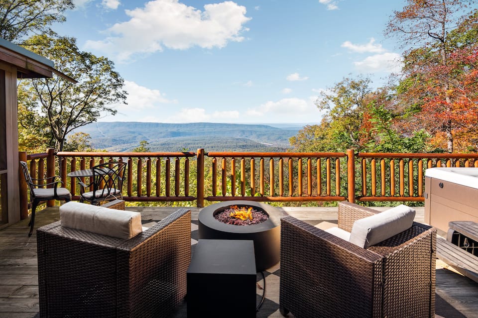 The Cabin & Spa, above the Cacapon valley, Great Cacapon, West Virginia, United States, photo 1 of 10