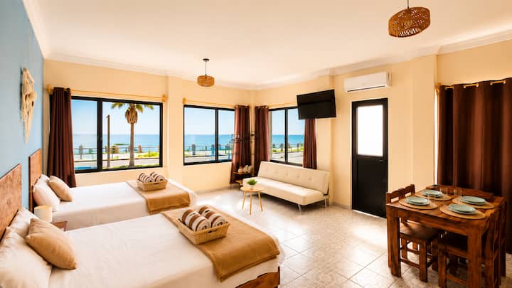 Suite Vista Al Mar Con Terraza Frente A La Playa - Heroica Veracruz