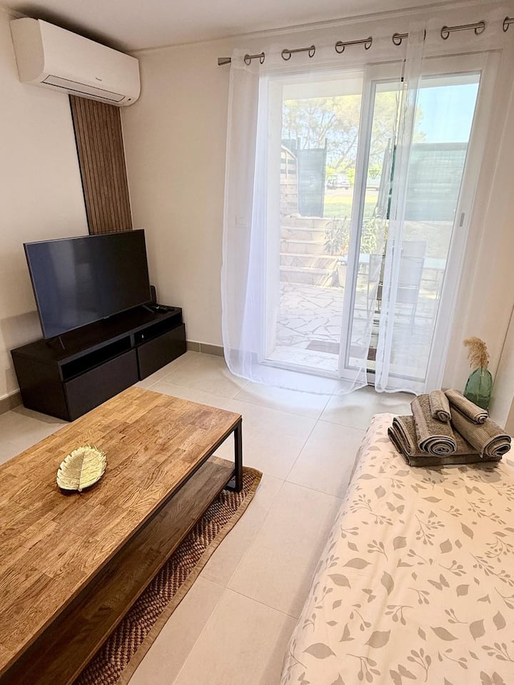 Charmant Studio Rénové Et Climatisé Avec Terrasse - Antibes