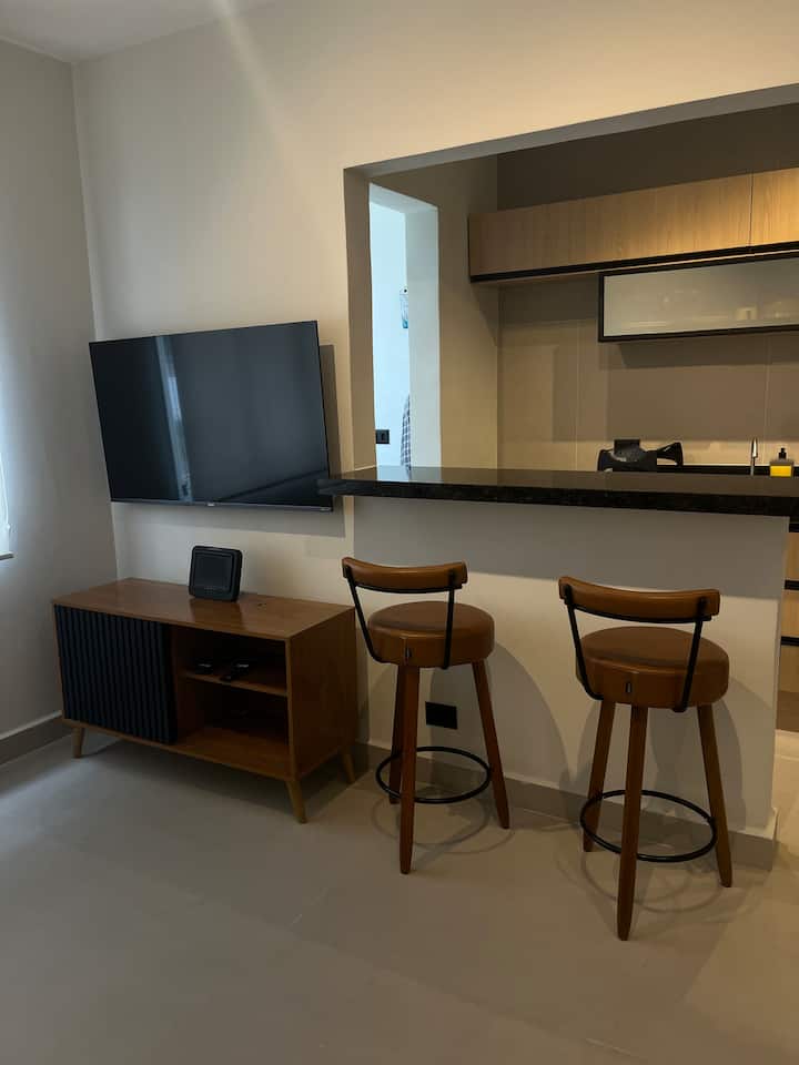 Apto Moderno, Quadra Da Melhor Praia De Santos - Santos