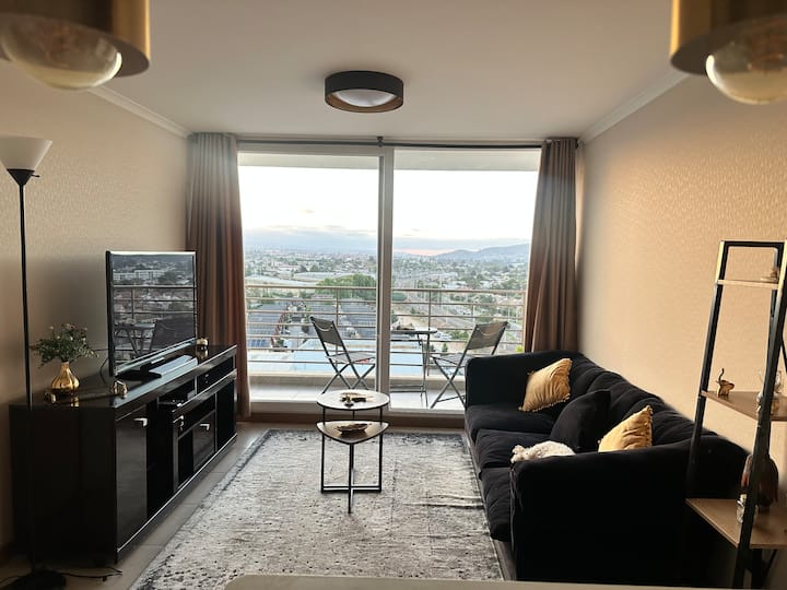 Departamento Cálido, Linda Vista Y Gran Ubicación - Villa Alemana