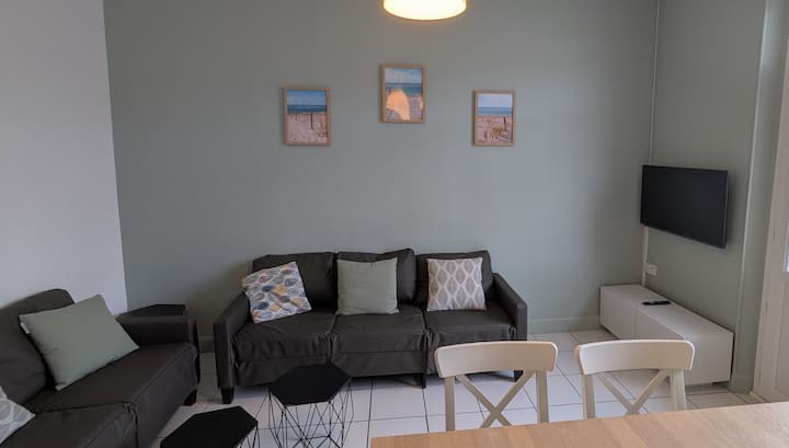 Plage à 50 M • Triplex 8 Pers • 3 Ch • Wi-fi Fibre - Merlimont