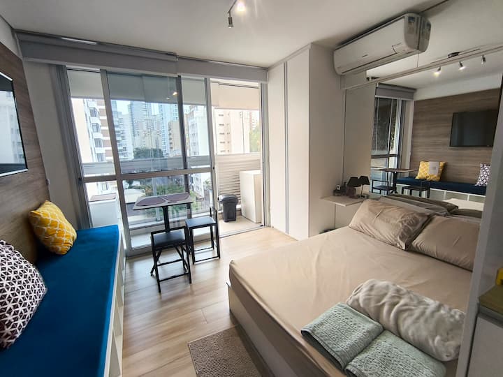 Studio Rua Augusta São Paulo. Tv/wi-fi/garagem - São Paulo