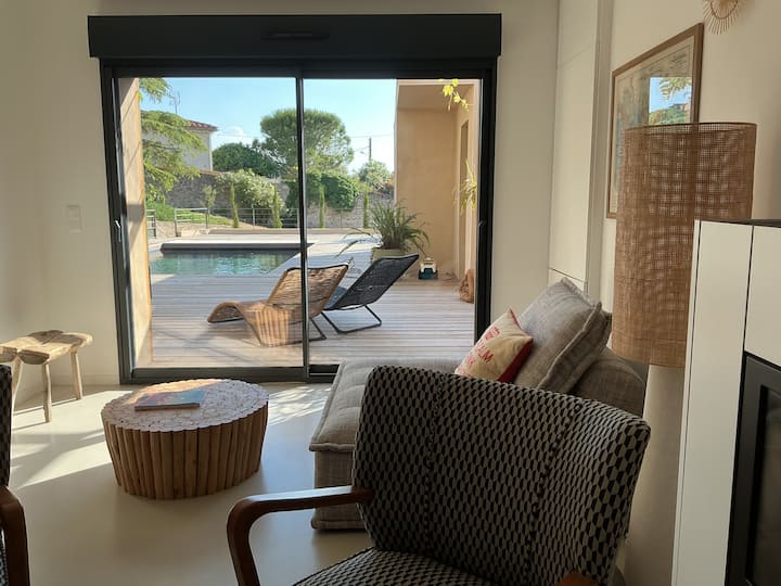 2 Maisons Ascenseurs Jardin Piscine Boulodrome - Sigean