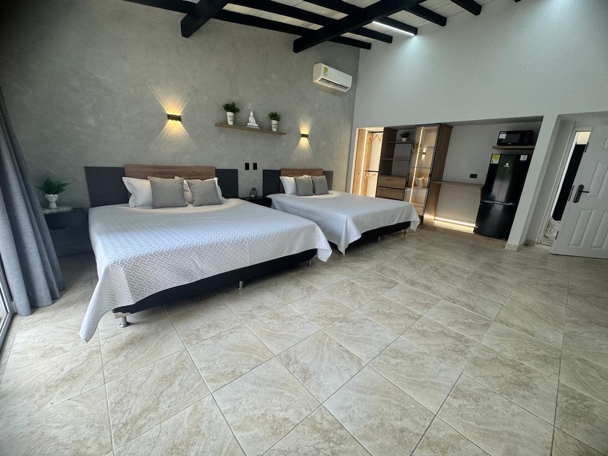 Suite Hotelera deluxe en milla de oro (102)