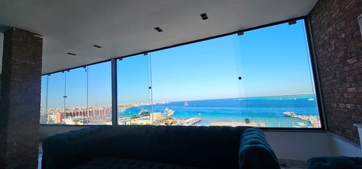 Sea View Penthouse Sea Front City Center 11 - Hurghada