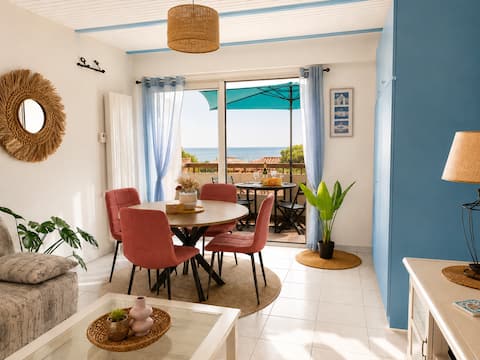 Successful Airbnb property: Ocean view, 200 m from the beach on foot, and quiet in Saint Michel Chef Chef