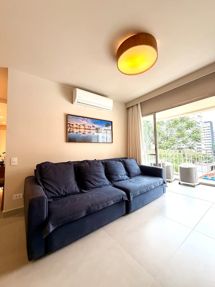 Lindo Apto 02 Dorm, Wi-fi, Arrumação, Faria Lima. - São Paulo