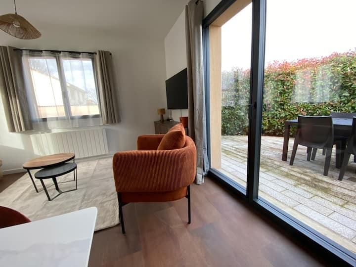 Sala de estar en la terraza
