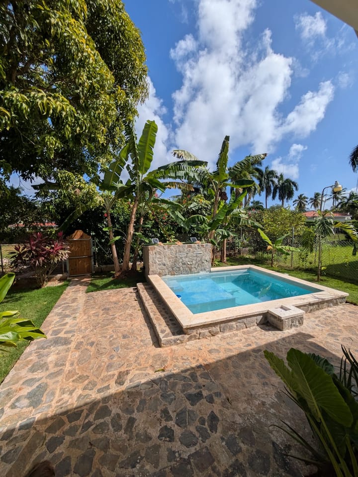 Casa los Mangos. Private pool 150 m from the beach