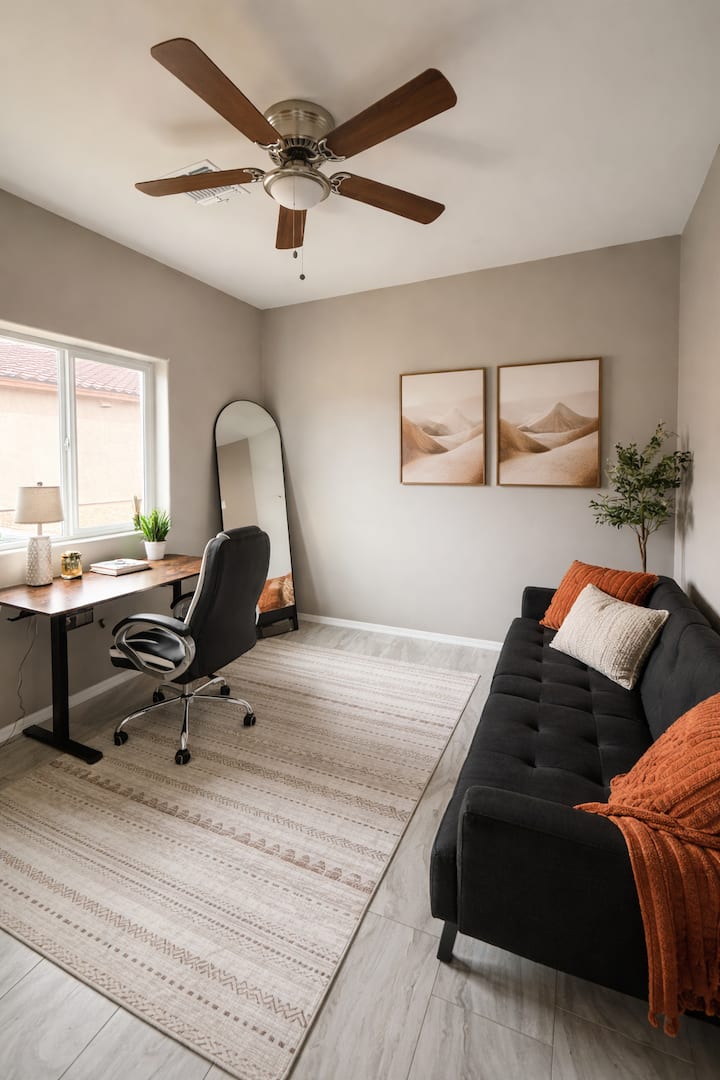 სამუშაო სივრცე/მოქნილი გეგმარება მესამე ოთახისთვის.