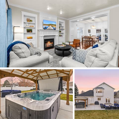 Family Friendly Home | Sleeps 12 | Mega Hot Tub