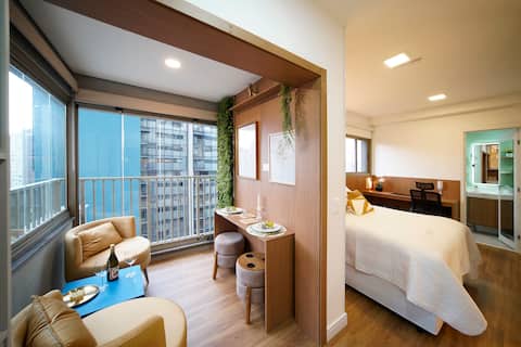 Top Airbnb: The Cozy Nook, AC and Pool near Paulista em São Paulo