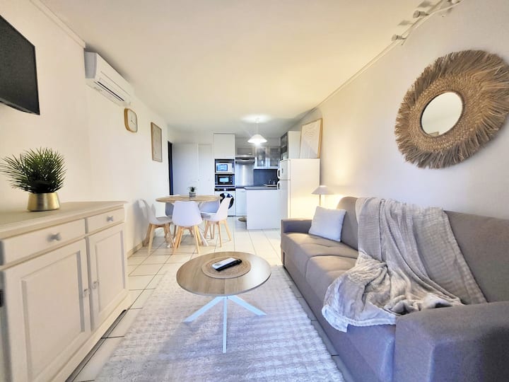 "Le Bel Azur" T3- 6pers- Tout Confort-rdj-vue Mer - Le Trayas