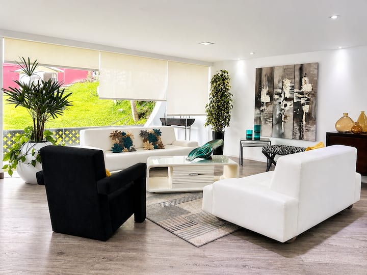 Jardín + Fogata · Casa+suite · Amplia · Grupos 15 - Cuenca