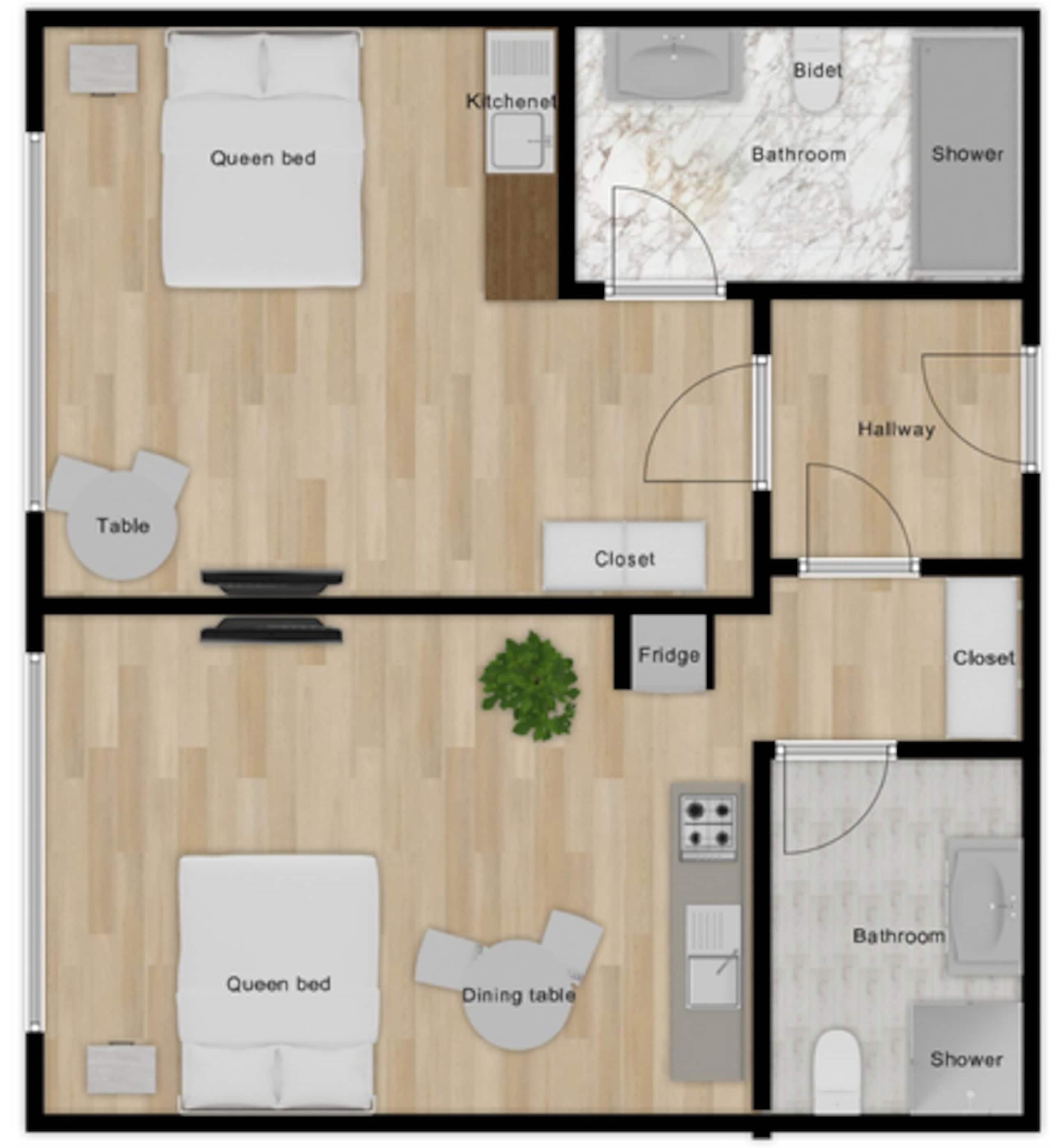 [New] Ocean View 2 bedroom 2 bath in Waikiki - Photo 3