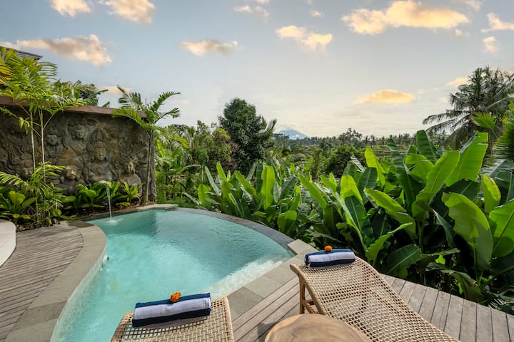 Luxury 1br Private Pool Villa Overlooking Valley - Indonesië
