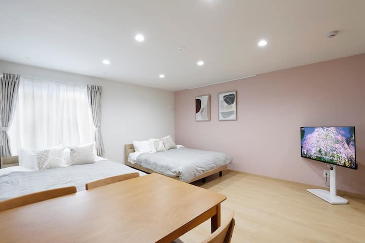 Brand New｜3min Kameari｜4pax｜30㎡｜disney Access #102 - 소카시