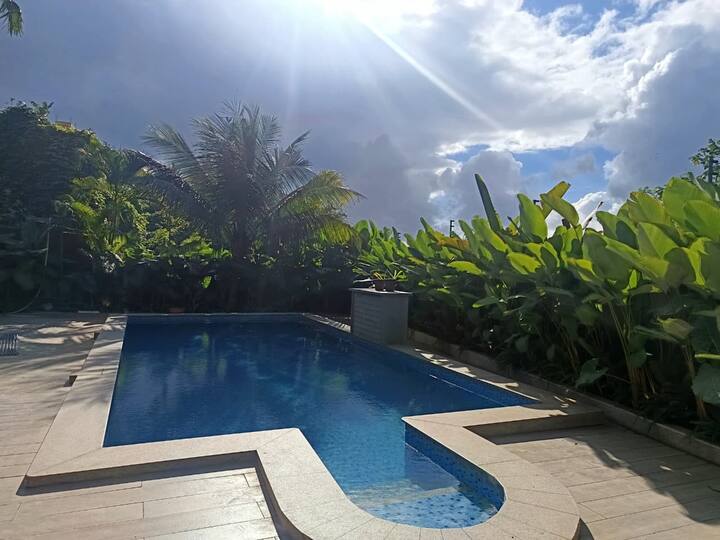 Enjoy our spacious 40 x 20 ft swimming pool, thoughtfully designed with a comfortable 5-ft depth-perfect for both relaxation and a refreshing swim.