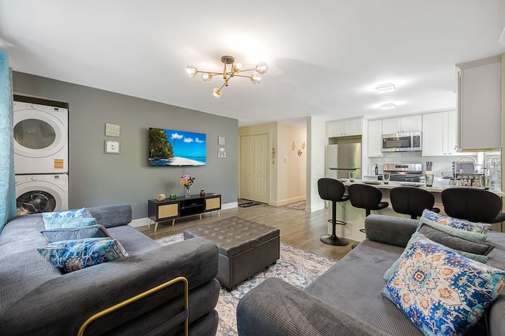 Modern 2bd 1 Ba W/laundry & Parking | Metlife, Nyc - 뉴어크