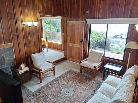 Successful Airbnb property: Mindanao Cabins for rent on the shores of the lake in Frutillar