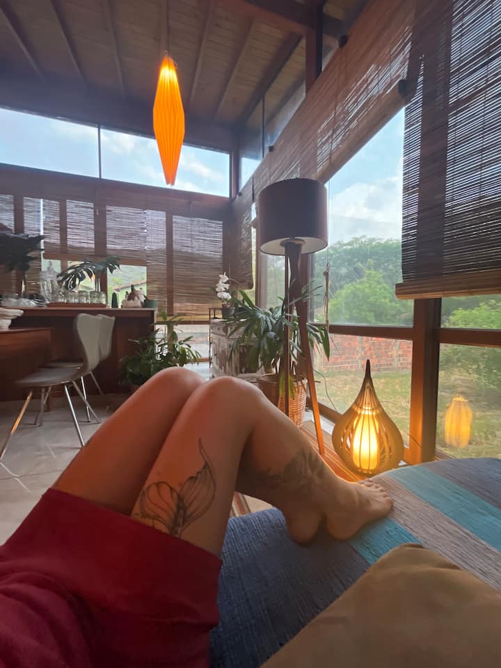 For those who like to lie down and admire the view 